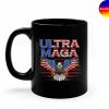 Ultra MAGA Proud Ultra-Maga Funny Anti Biden American Flag Pro Trump Mug