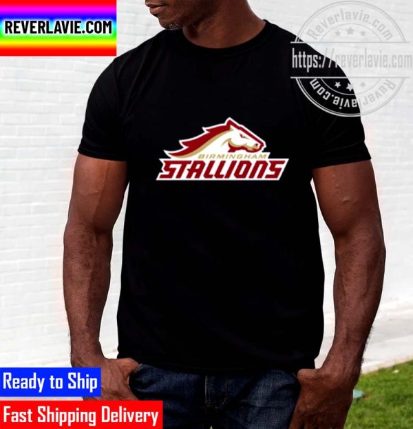 United States Football League USFL Champs Birmingham Stallions Champions Classic T-Shirt