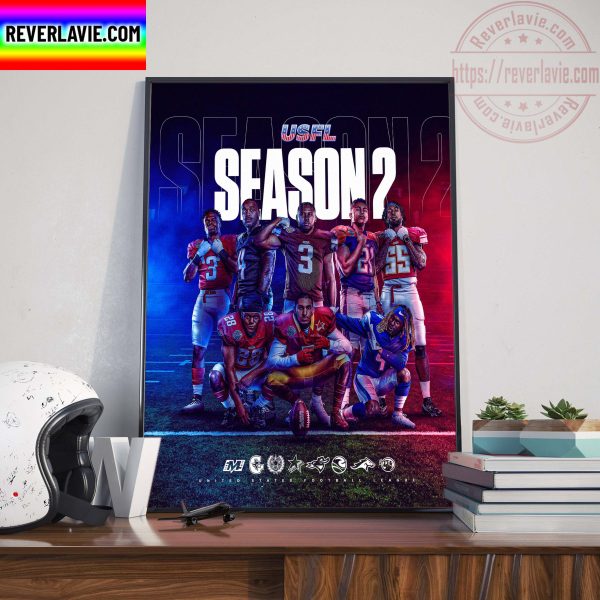 United States Football League USFL Season 2 Home Decor Poster Canvas