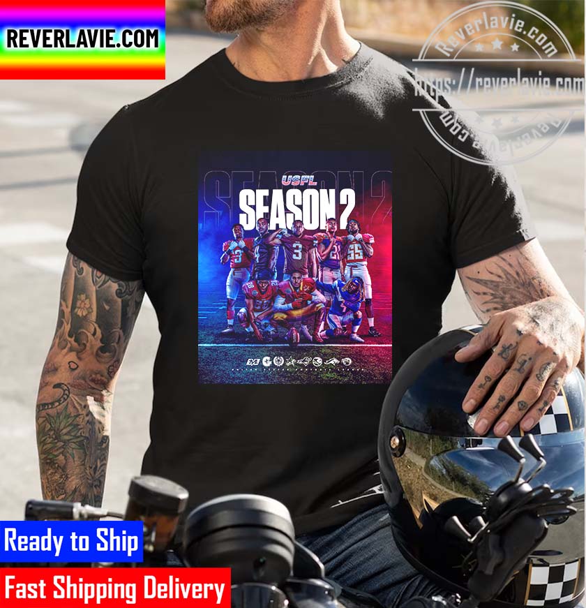 United States Football League USFL Season 2 Unisex T-Shirt United States Football League USFL Season 2 Unisex T-Shirt