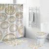 Versace Baroque With Golden Chains Bathroom Shower Curtain Set