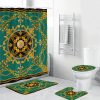Versace Basic Big White Logo In Black Bathroom Accessories Set