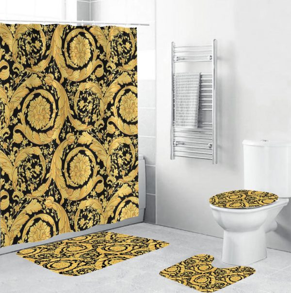 Versace Signature Baroque Pattern Bathroom Accessories Set