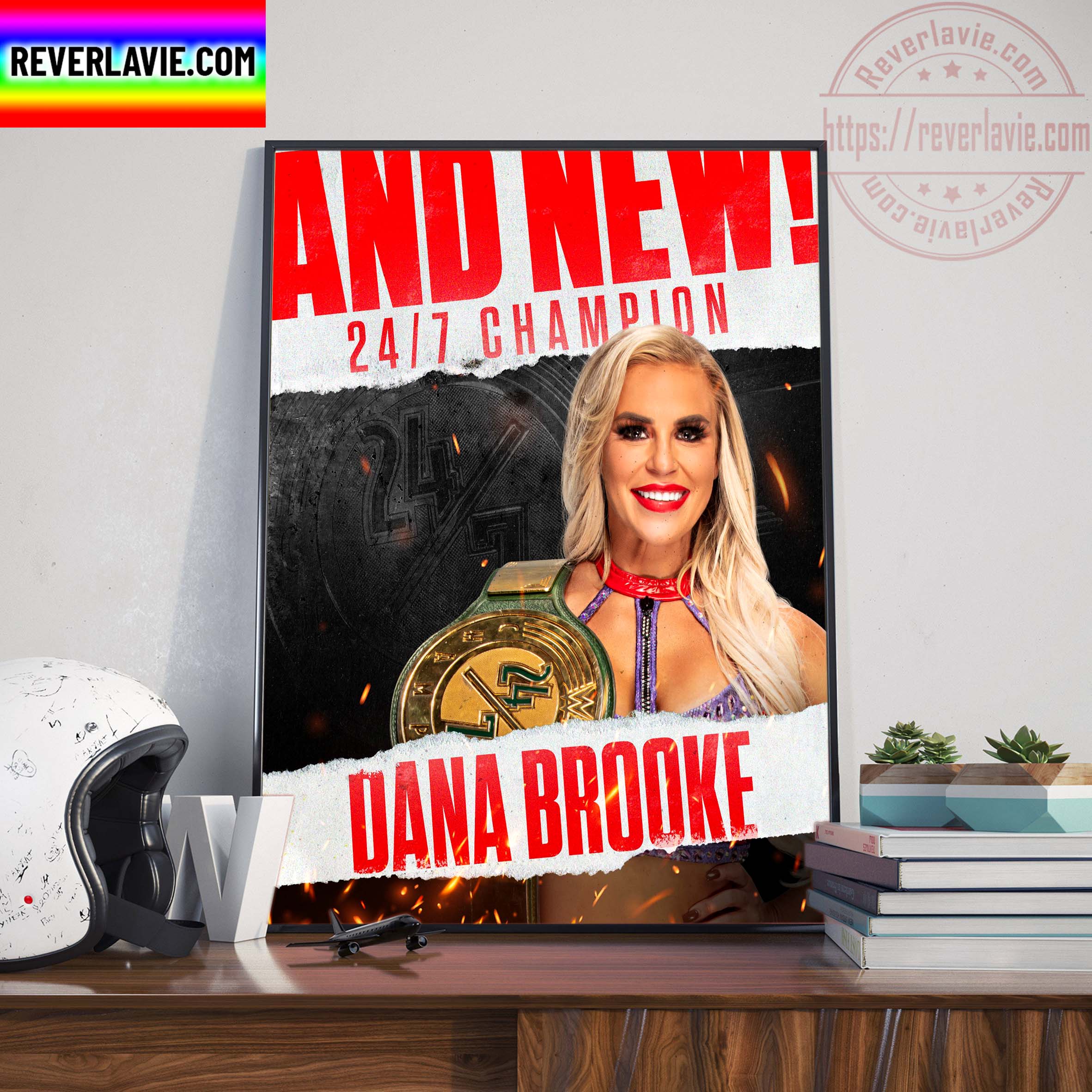 WWE And New 24 7 Title Champions Dana Brooke Home Decor Poster Canvas WWE And New 24 7 Title Champions Dana Brooke Home Decor Poster Canvas