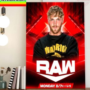 WWE Logan Paul Return To WWE Raw Home Decor Poster Canvas
