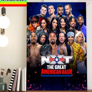 WWE NXT The Great American Bash All Superstars In NXT GAB Home Decor Poster Canvas