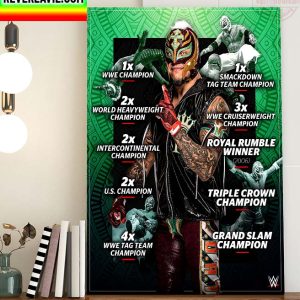 WWE Raw 20th Anniversary Rey Mysterio Month Of Mysterio Home Decor Poster Canvas