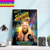 WWE Summer Slam Pat McAfee vs Baron Corbin Home Decor Poster Canvas