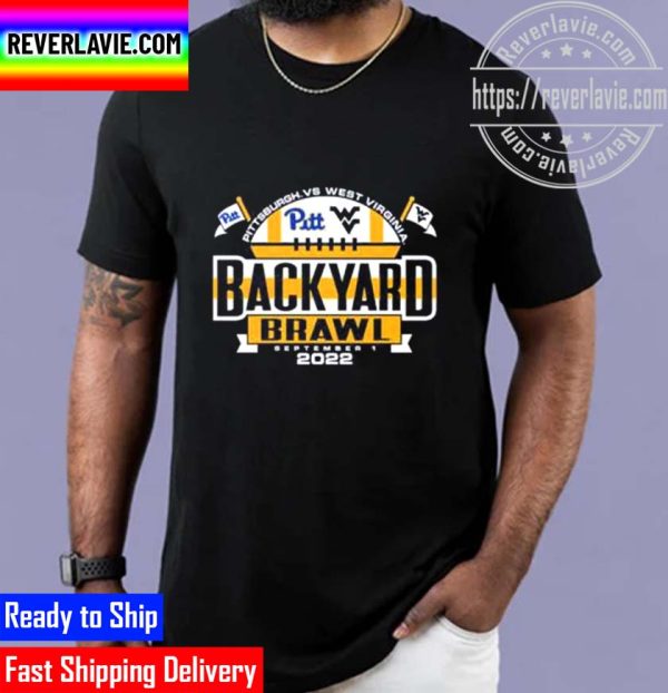 West Virginia Mountaineers vs Pittsburgh Backyard Brawl 2022 Unisex T-Shirt