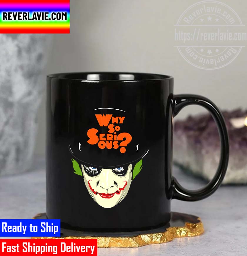 Why So Curious Alex From A Clockwork Orange As The Joker Mug Why So Curious Alex From A Clockwork Orange As The Joker Mug