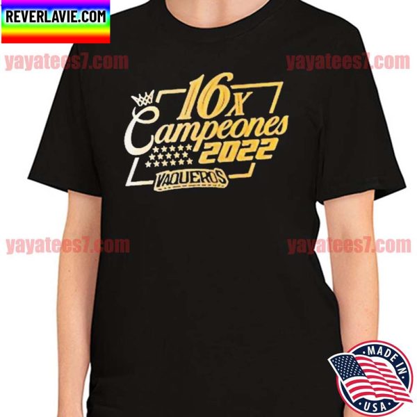 16x Campeones 2022 Vaqueros T-Shirt