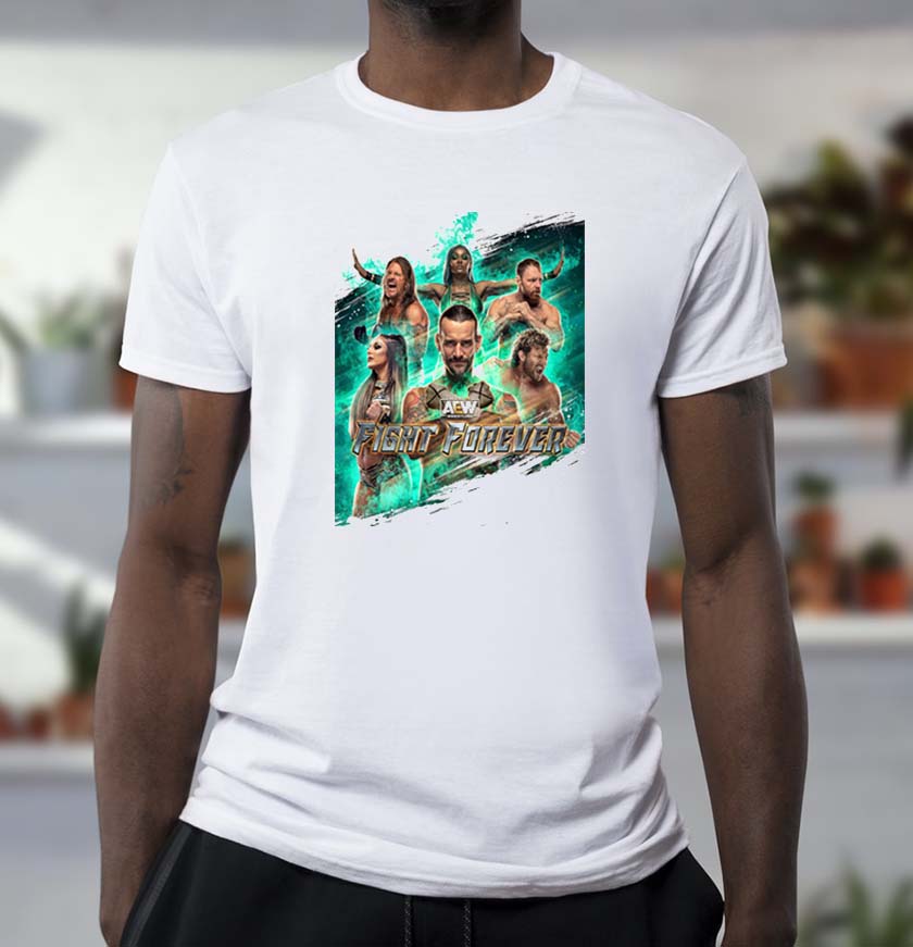 2022 AEW Fight Forever Official Cover Art Unisex T-shirt 2022 AEW Fight Forever Official Cover Art Unisex T-shirt