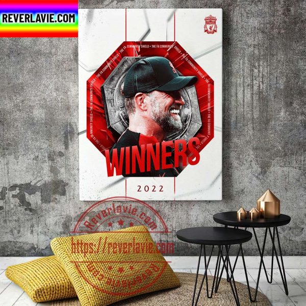 2022 FA Community Shield Winners is Liverpool Home Decor Poster Canvas
