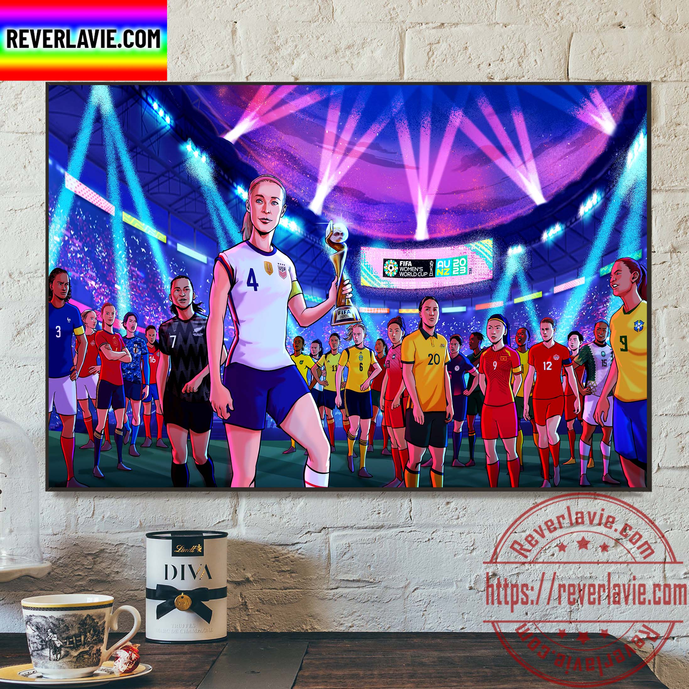 2023 FIFAWWC FIFA Women's World Cup 22 Nations In And 10 To Go Home Decor Poster Canvas 2023 FIFAWWC FIFA Women's World Cup 22 Nations In And 10 To Go Home Decor Poster Canvas