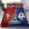 49ers Teams With Logo In Red Background Bedding Set
