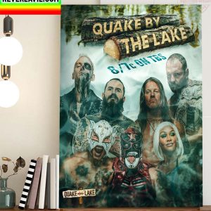 AEW Dynamite Quake By The Lake Home Decor Poster Canvas