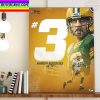 Aaron Rodgers Green Bay Packers In The NFL Top 100 Home Decor Poster Canvas