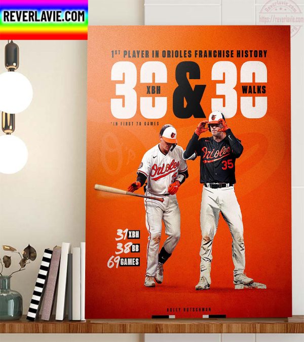 Adley Rutschman 1st Player In Baltimore Orioles Franchise History Home Decor Poster Canvas