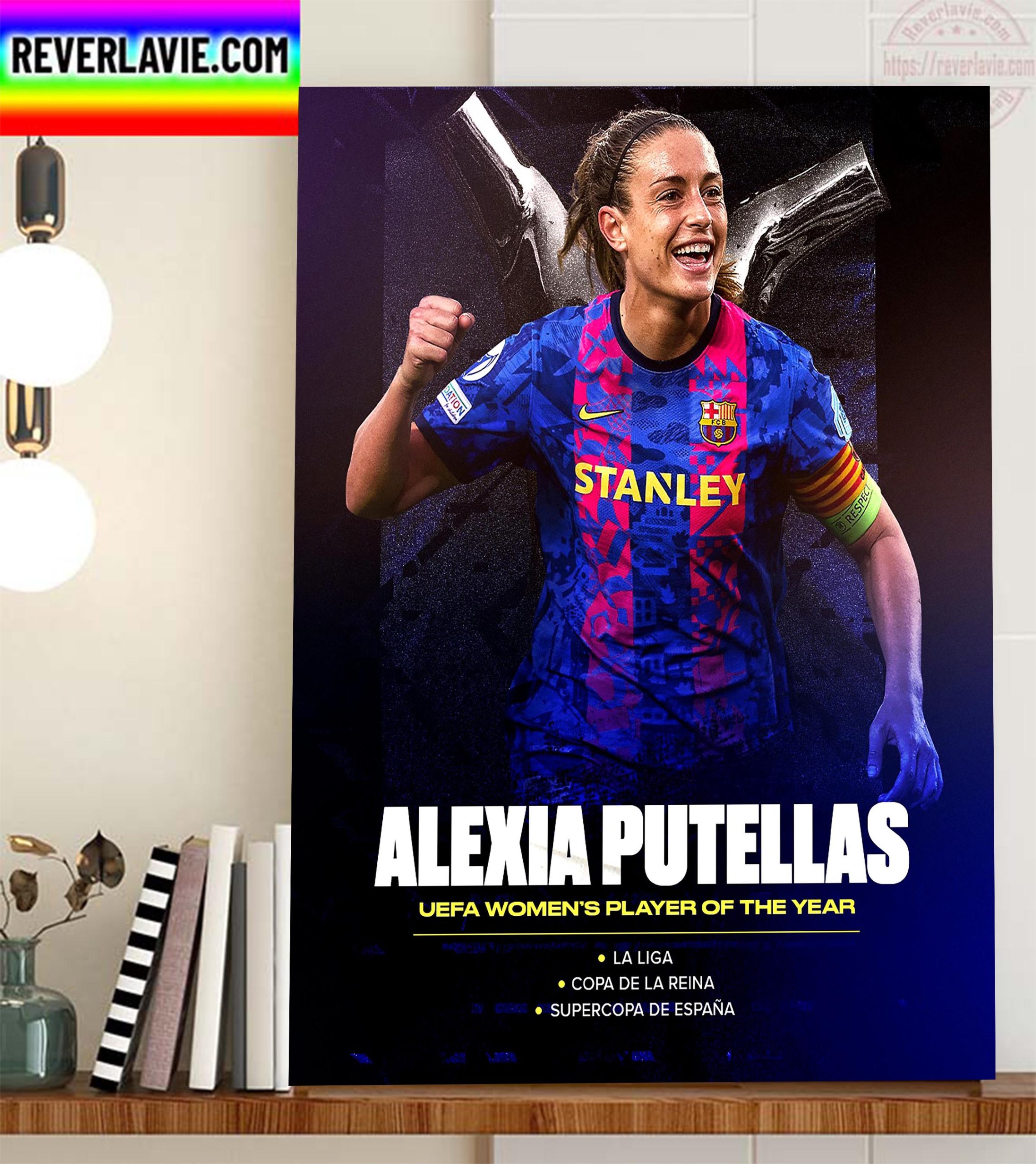 Alexia Putellas Is 2022 UEFA Womens Player Of The Year Home Decor Poster Canvas Alexia Putellas Is 2022 UEFA Womens Player Of The Year Home Decor Poster Canvas