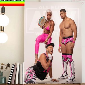 All Elite Wrestling Platinum Max Caster Home Decor Poster Canvas