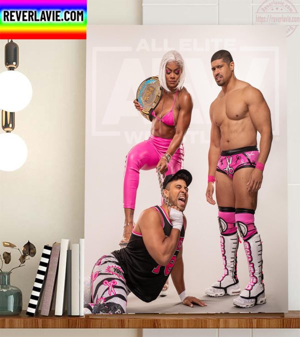 All Elite Wrestling Platinum Max Caster Home Decor Poster Canvas