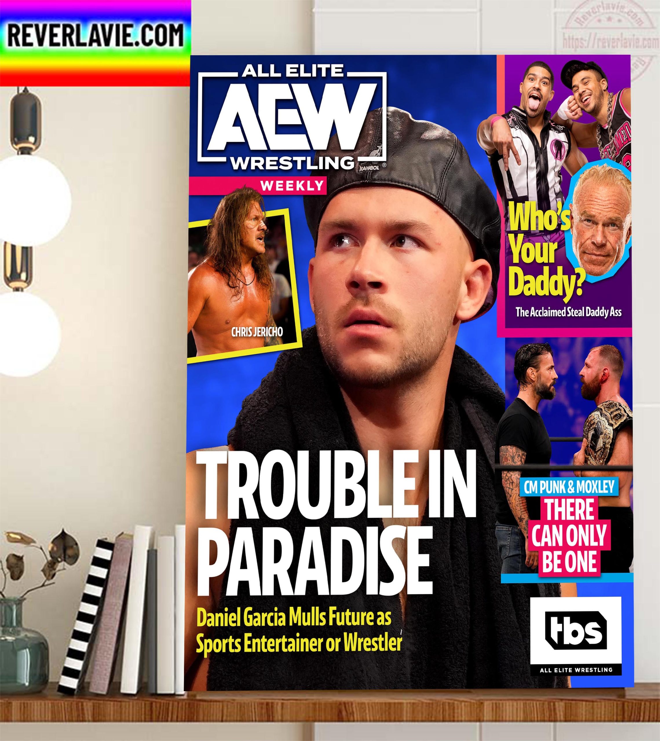 All Elite Wrestling Weekly Trouble In Paradise Cover Magazine Home Decor Poster Cavas All Elite Wrestling Weekly Trouble In Paradise Cover Magazine Home Decor Poster Cavas