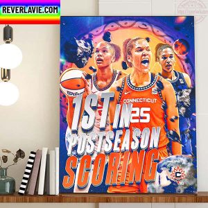 Alyssa Thomas Connecticut Sun 1St In Postseason Scoring Home Decor Poster Canvas