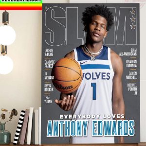 Anthony Edwards Slam Home Decor Poster Canvas