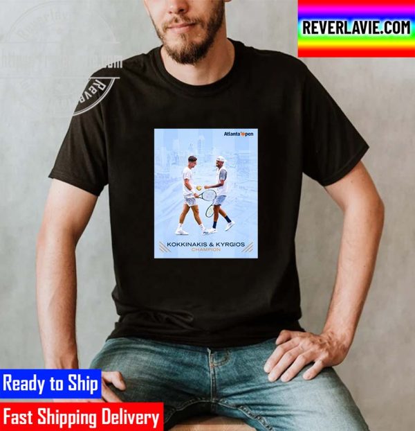 Atlanta Open Doubles Champions Kyrgios x Kokkinakis Winners Unisex T-Shirt