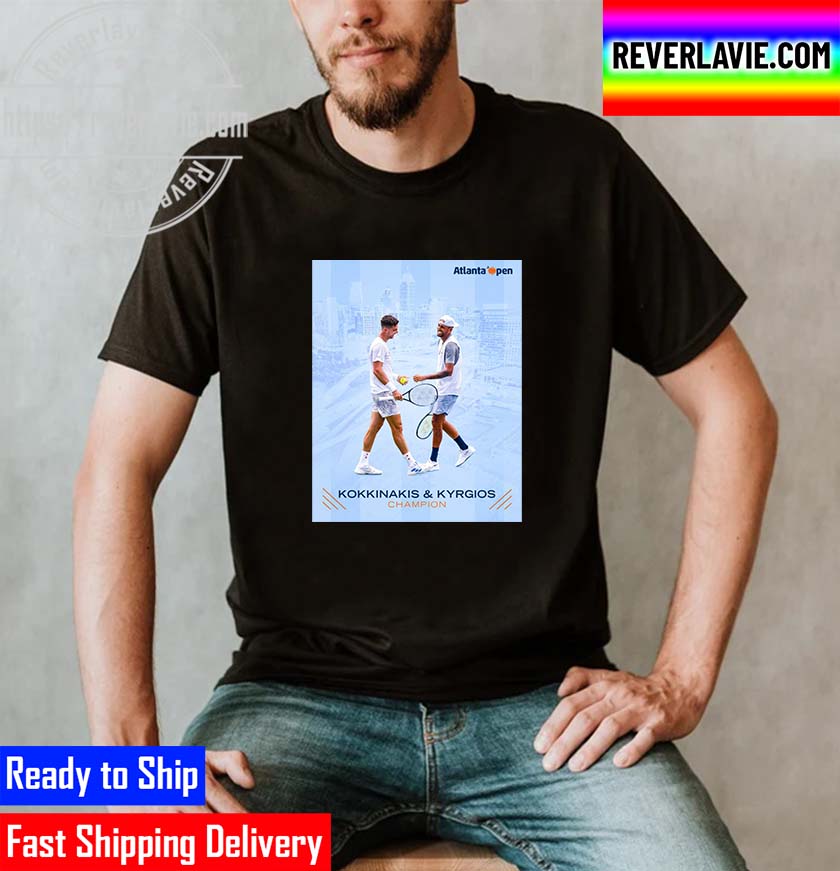 Atlanta Open Doubles Champions Kyrgios x Kokkinakis Winners Unisex T-Shirt Atlanta Open Doubles Champions Kyrgios x Kokkinakis Winners Unisex T-Shirt