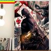 Batman x Batgirl And Joker Fan Art Home Decor Poster Canvas