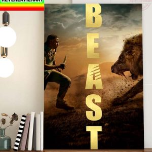 Beast Official Poster Idris Elba Home Decor Poster Canvas