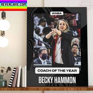 Becky Hammon In Las Vegas Aces Is Coach Of The Year Of WNBA Home Decor Poster Canvas