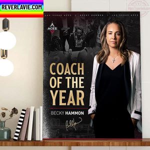 Becky Hammon In Las Vegas Aces Is WNBA Coach Of The Year Home Decor Poster Canvas