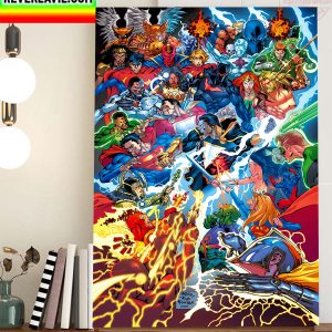 Black Adam Cover All Characters DC Comics Home Decor Poster Canvas