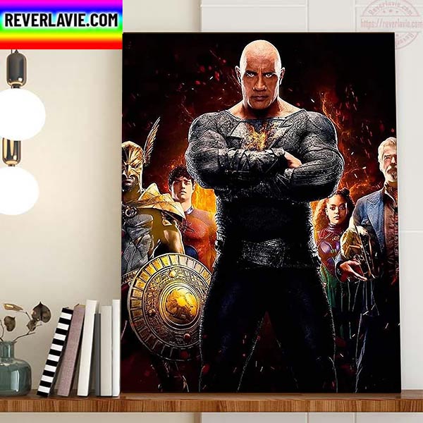 Black Adam The Rock New Art For Movie Home Decor Poster Canvas Black Adam The Rock New Art For Movie Home Decor Poster Canvas