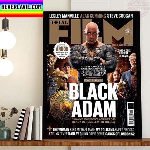 Black Adam Total Film Magazine Cover Home Decor Poster Canvas