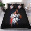 Brooklyn Nets Logo In White And Black Background Bedding Set