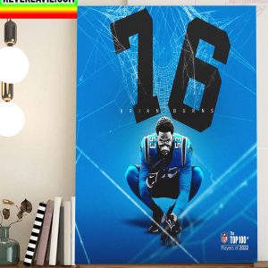 Brian Burns In The NFL Top 100 Players Of 2022 Home Decor Poster Canvas