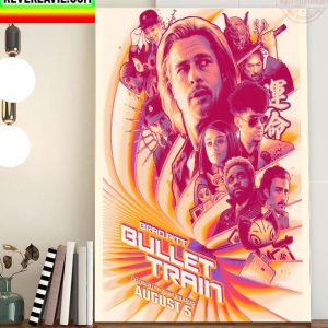 Bullet Train Brad Pitt Poster Home Decor Poster Canvas