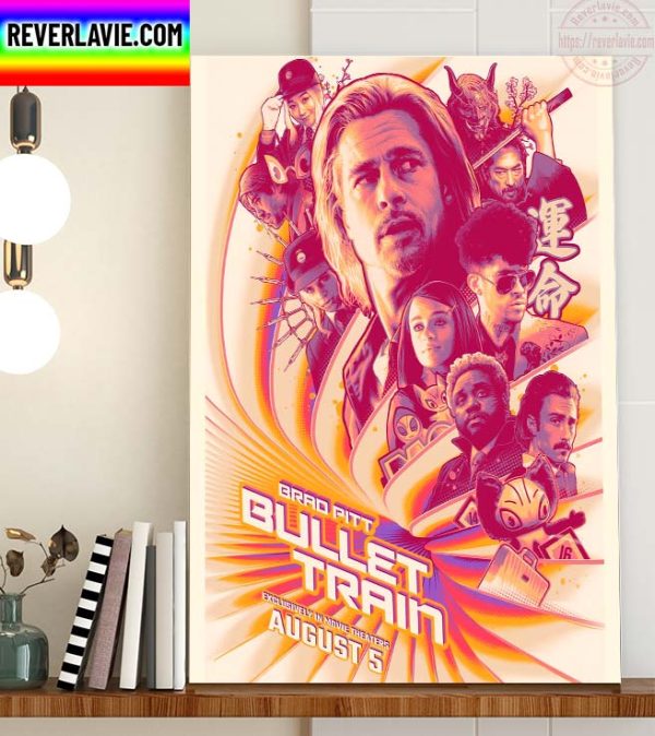 Bullet Train Brad Pitt Poster Home Decor Poster Canvas