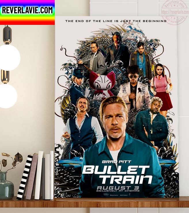 Bullet Train New Poster Home Decor Poster Canvas Bullet Train New Poster Home Decor Poster Canvas