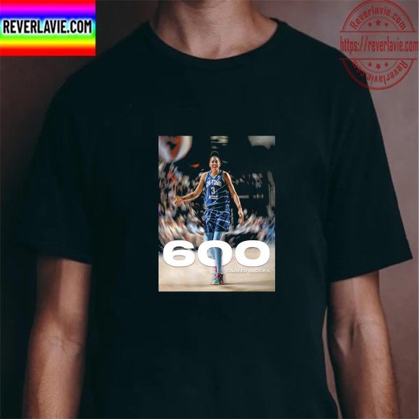 Candace Parker in WNBA 600 Career Blocks Unisex T-Shirt