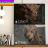Caraxes And Syrax In House Of The Dragon Episode 2 Home Decor Poster Canvas