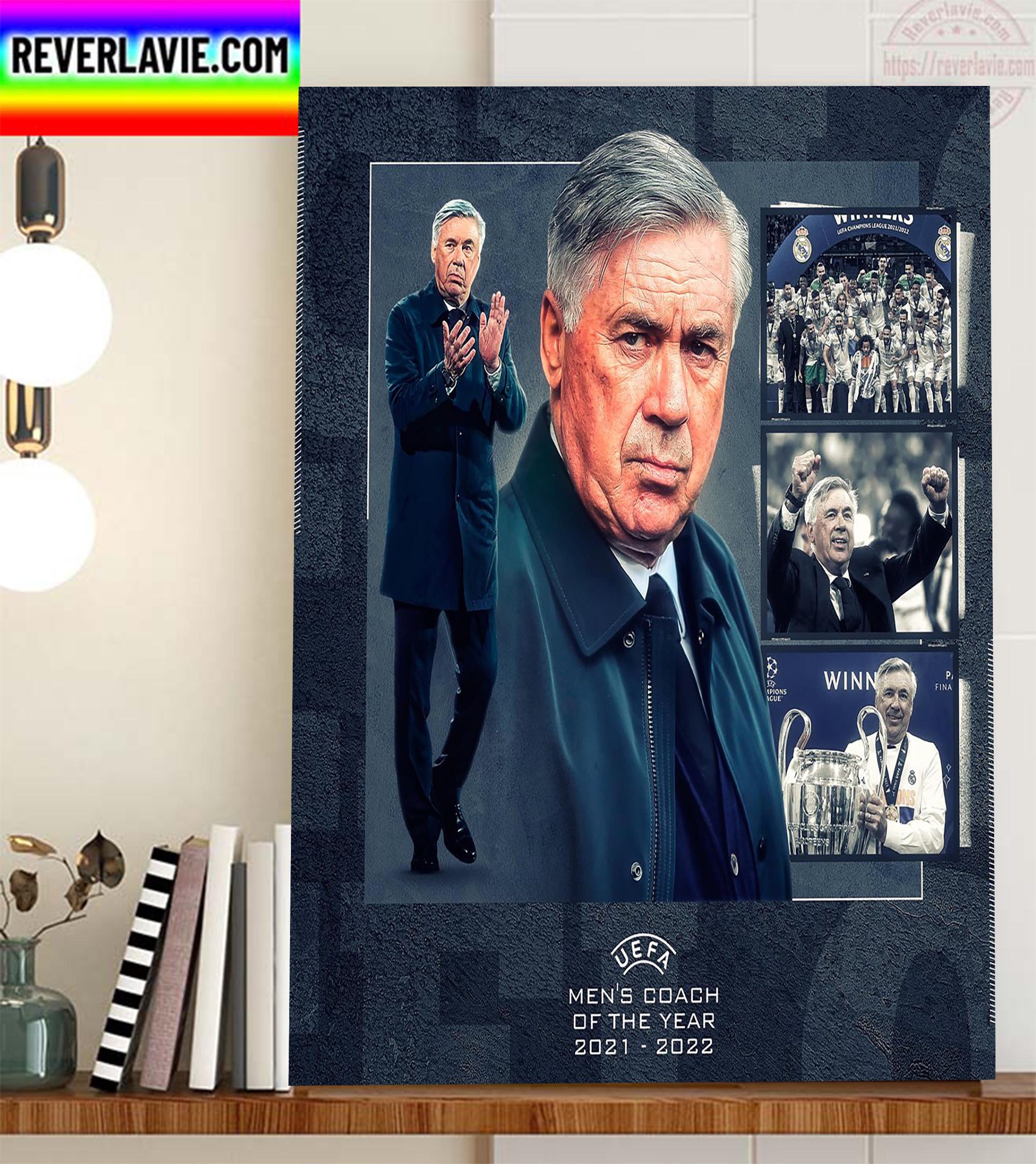 Carlo Ancelotti Is UEFA Mens Coach Of The Year 2021 2022 Home Decor Poster Canvas Carlo Ancelotti Is UEFA Mens Coach Of The Year 2021 2022 Home Decor Poster Canvas