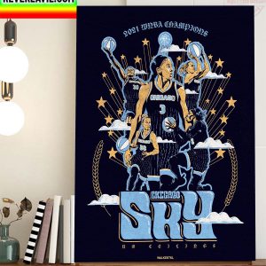 Chicago Sky 2021 WNBA Champions Fan Art Home Decor Poster Canvas
