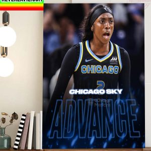 Chicago Sky Advance In The WNBA Playoffs Home Decor Poster Canvas