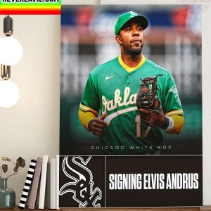 Chicago White Sox Signing Elvis Andrus Home Decor Poster Canvas