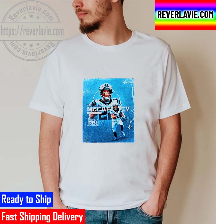 Christian McCaffrey Fantasy Projections Is The RB1 Unisex T-Shirt Christian McCaffrey Fantasy Projections Is The RB1 Unisex T-Shirt