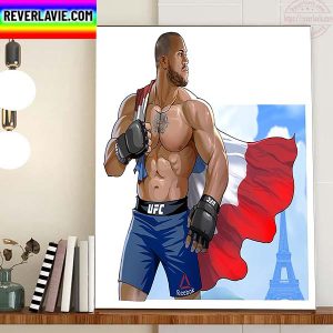 Ciryl Gane in France UFC Fighter New Artwork Home Decor Poster Canvas